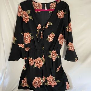 Floral Print Romper